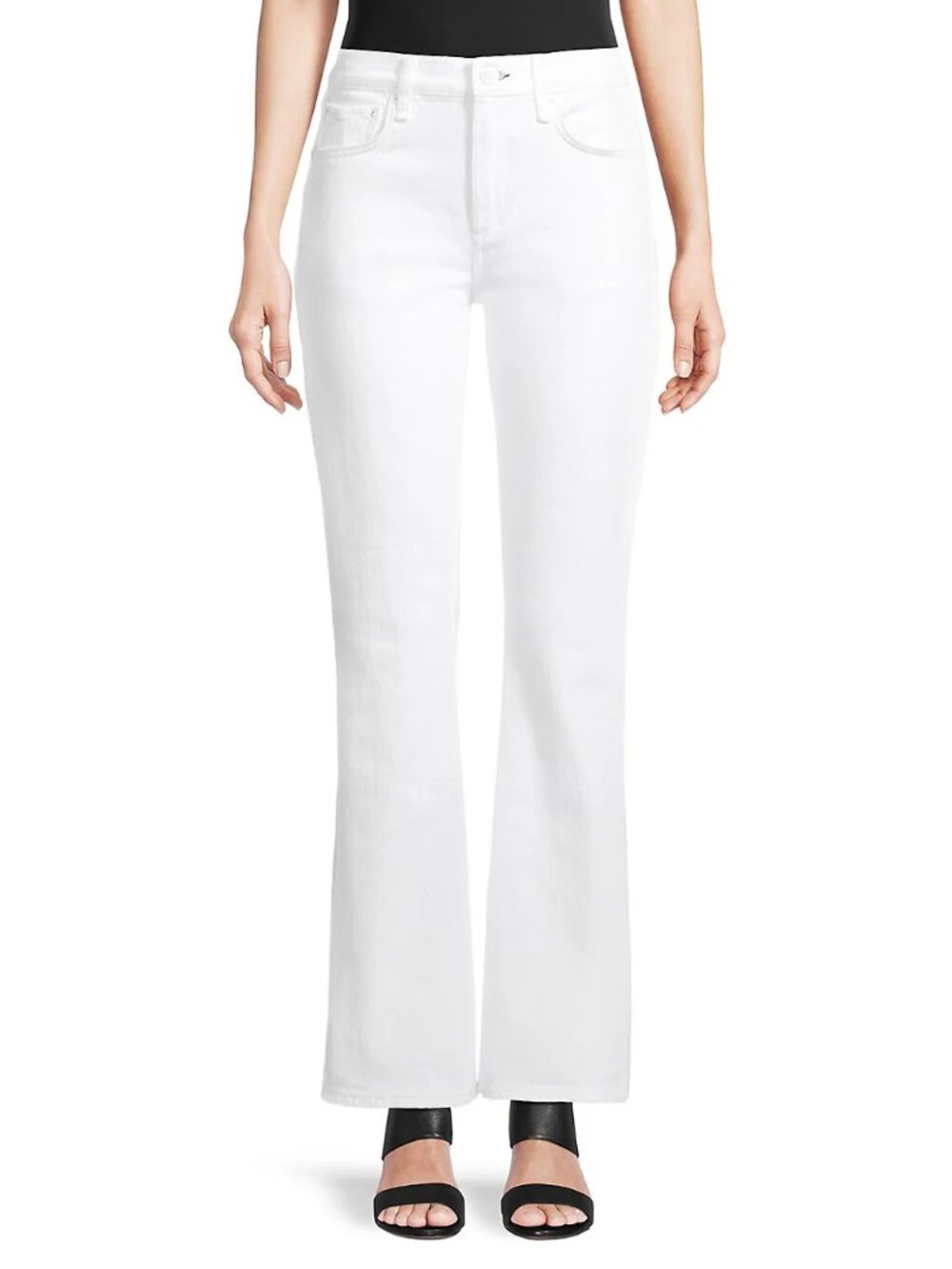 rag & bone Optic White Peyton Mid-Rise Bootcut Jeans size 26